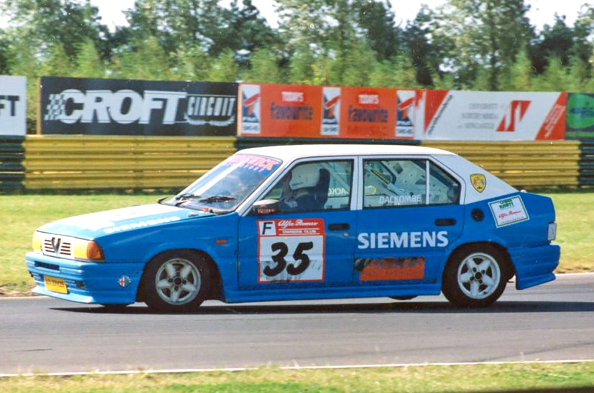Tim Dackombe at Croft in 1998 with his 33. (Photo Michael Lindsay)