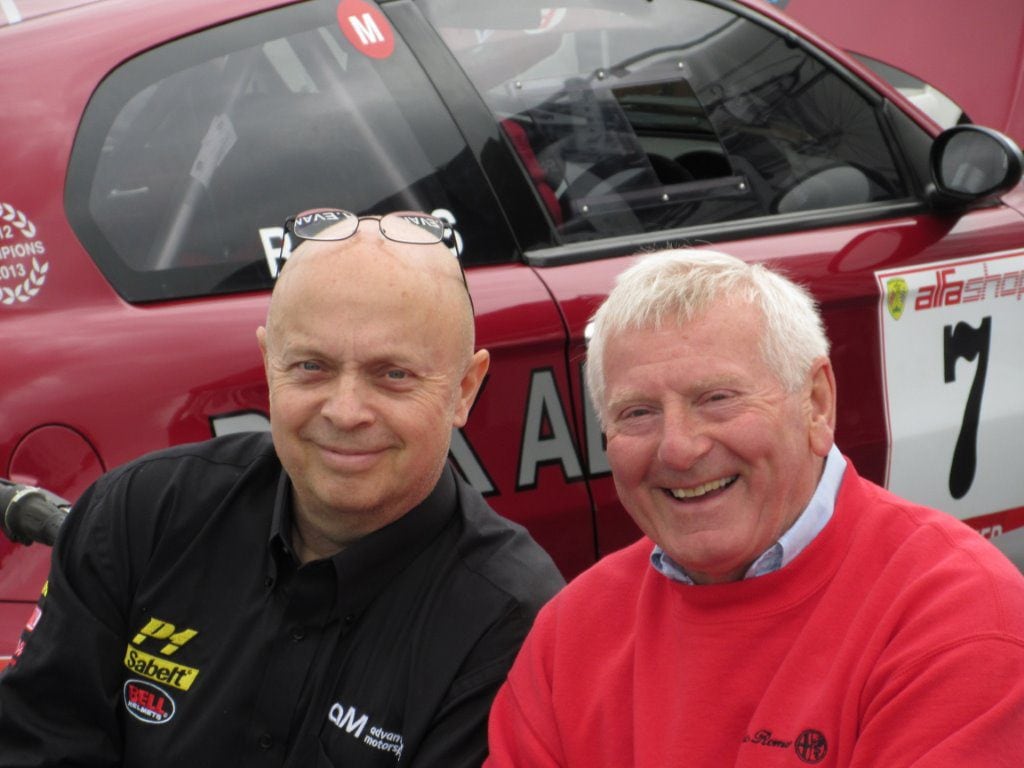 Two old friends of the Championship – Tim Newman (trackday organiser) and Roy Jeffries (ex Mangoletsi)