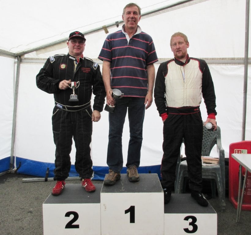 Power Trophy podium after Sunday's race