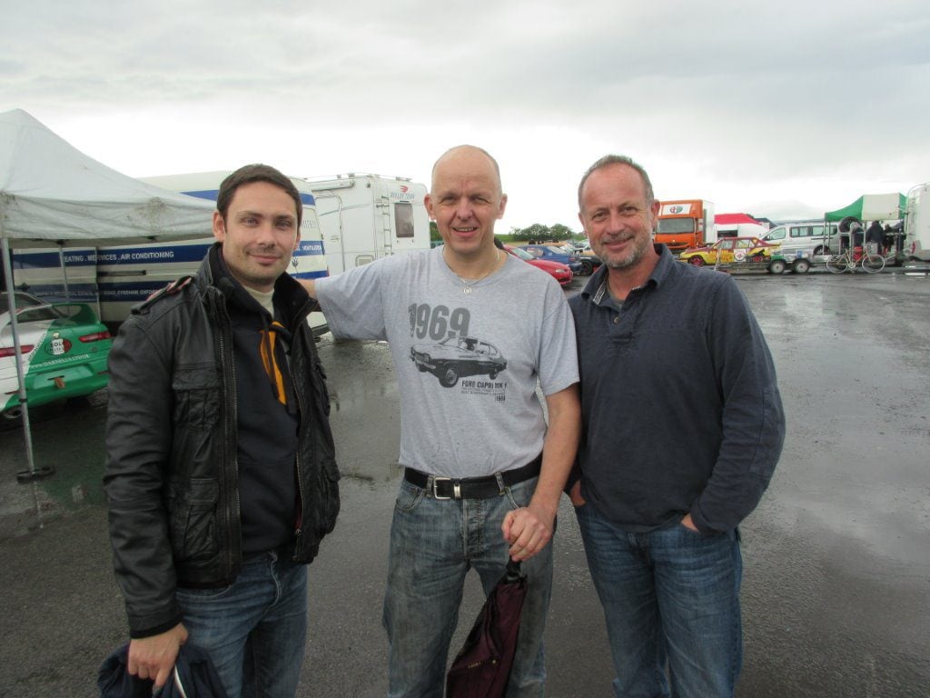 James Ford, Dave Messenger and Richard Stevens wonder if the weather is going to improve before qualifying.